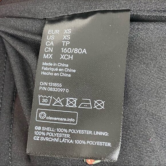 Johanna Ortiz Patterned Dress Flounce Hem Green Size XS H&M Collab Rare Bohemian - Picture 10 of 15